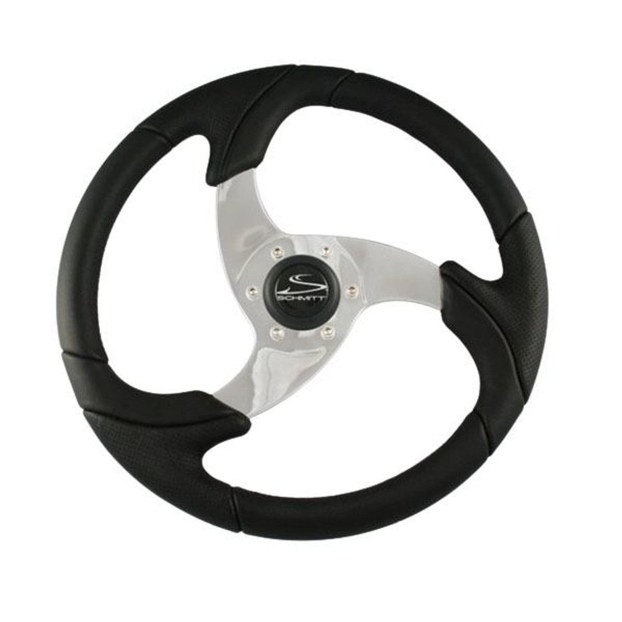 Schmitt Ongaro Folletto 14.2" Wheel - Black Polished Polyurethane - 3/4" Tapered Shaft w/Black Center Cap