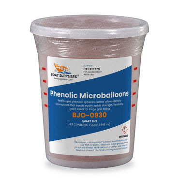 Boat Suppliers phenolic microballoons in a 1 quart cup