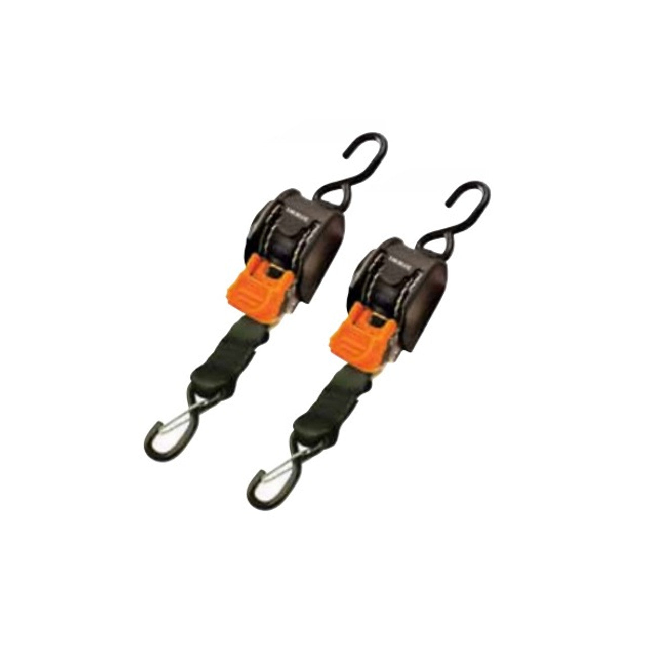 CargoBuckle Mini Ratchet Tie-Down - Dual S-Hooks