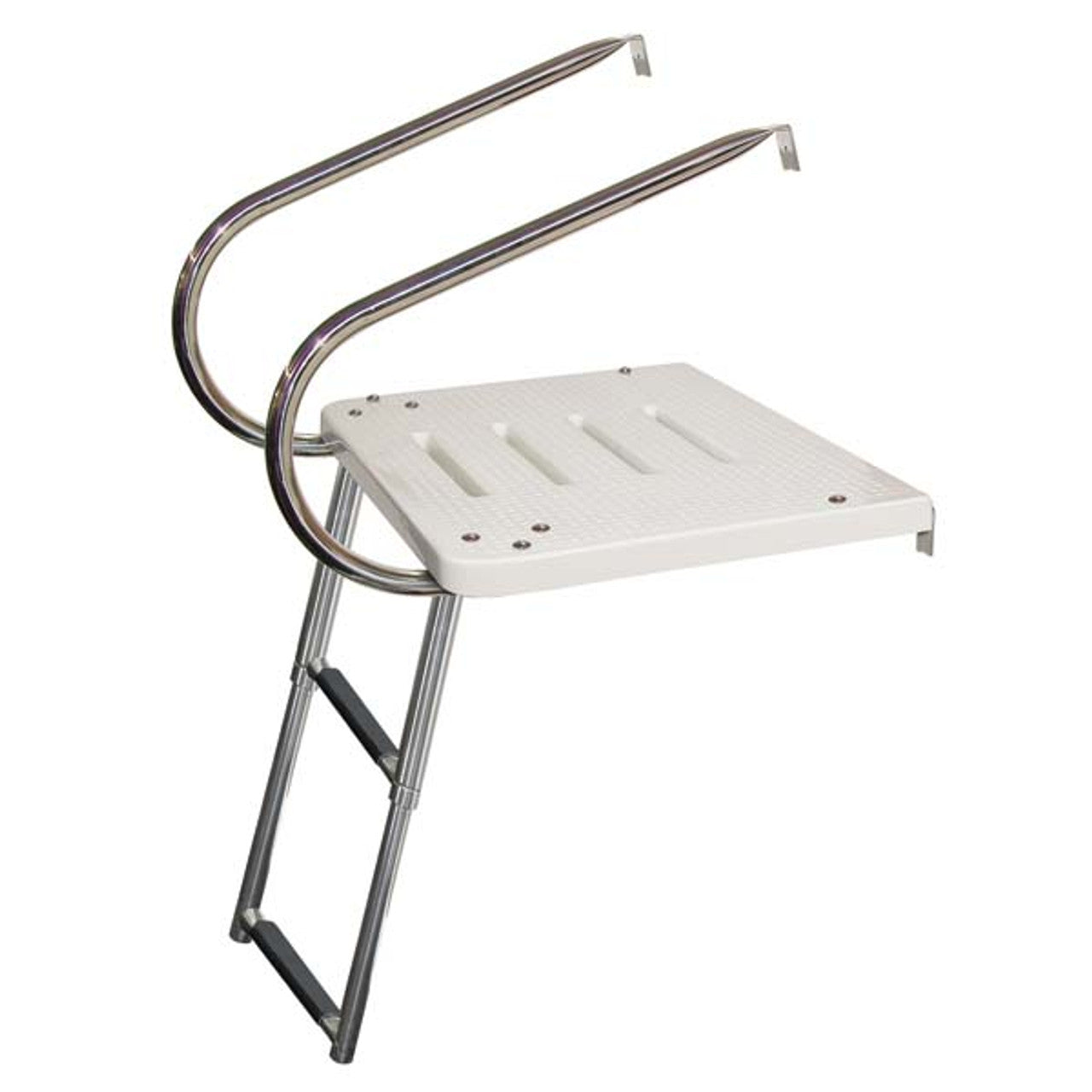 JIF 2-Step I/O Transom Platform w/ Under Platform Ladder