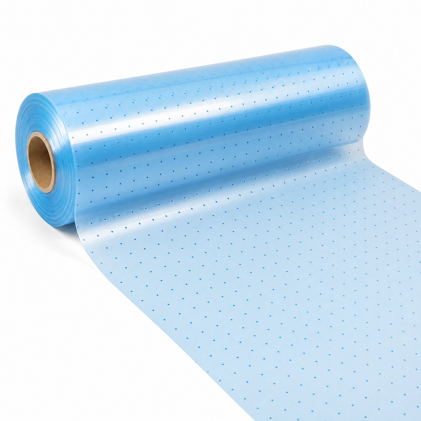 Blue perforated release film roll for vacuum bagging and resin infusion