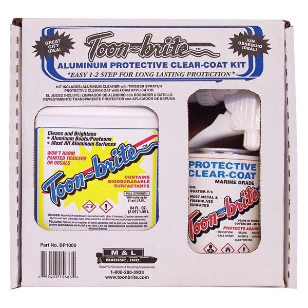 Toon-Brite Aluminum Cleaner and Clear Coat Kit
