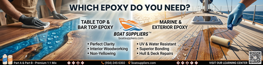 Table Top Epoxy vs Marine Epoxy: Key Differences and Which One You Need