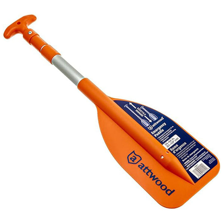 Orange Attwood telescoping emergency boat paddle, marine boat paddles category