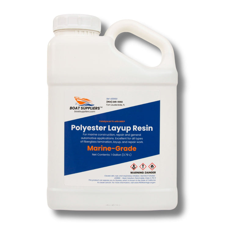 Boat Suppliers Polyester Layup Resin one gallon jug, marine resin for fiberglass work