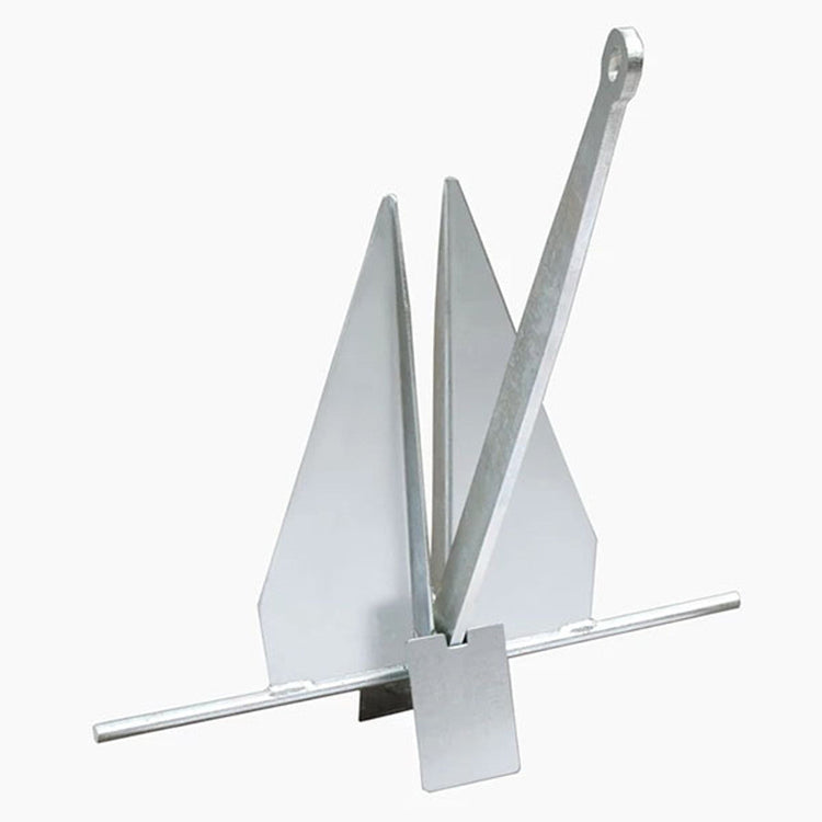 Galvanized fluke-style boat anchor, marine anchor and dock hardware