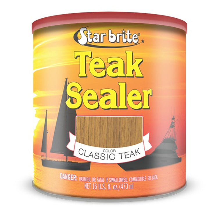Star brite Teak Sealer can in Classic Teak, marine teak wood sealer and oil