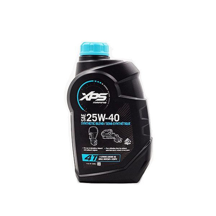 XPS Marine 25W-40 synthetic blend 4-stroke engine oil bottle, engine fuel and props category