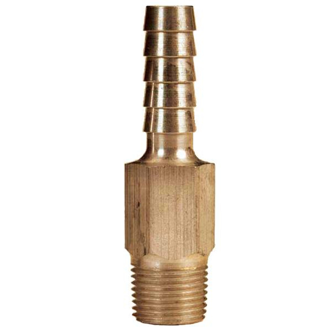 Moeller Brass Anti-Siphon Barb 1/4" NPT x 3/8"