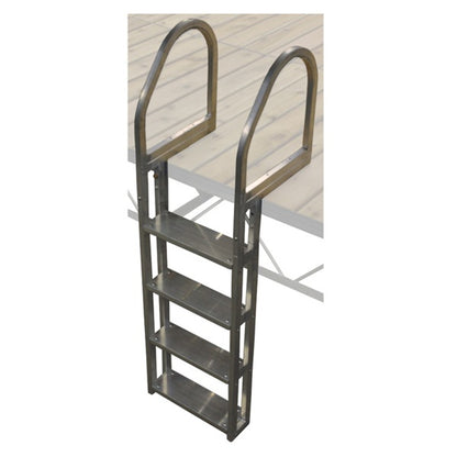 Patriot Docks Aluminum Wide 4-Step Ladder