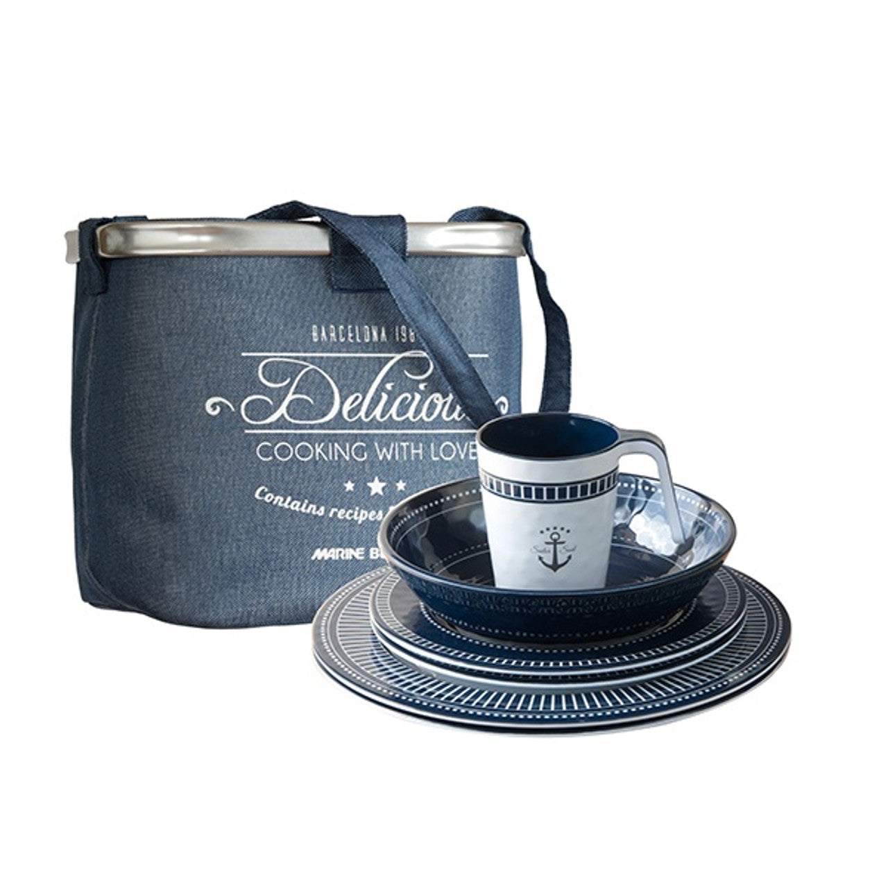 Sailor Soul 24 Piece Melamine Tableware Set