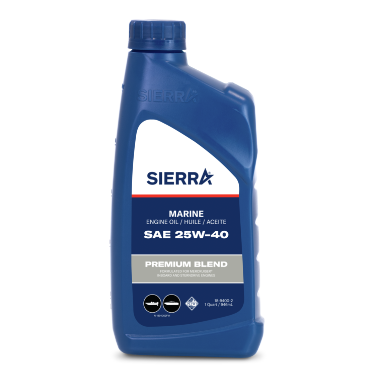 Sierra 25W-40 4-Stroke Conventional Marine Oil