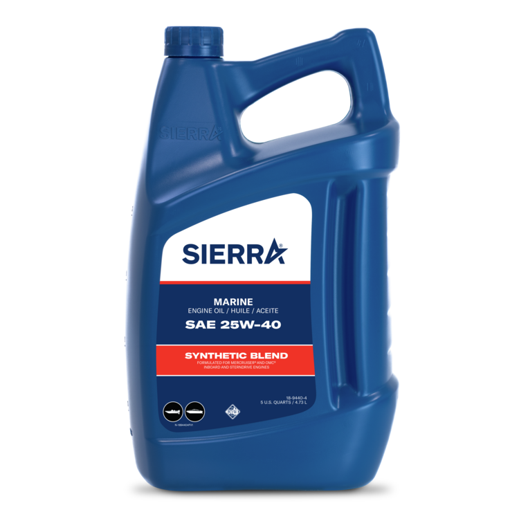 Synthetic Blend Mercruiser Sterndrive Engine Oil - 5 Qt