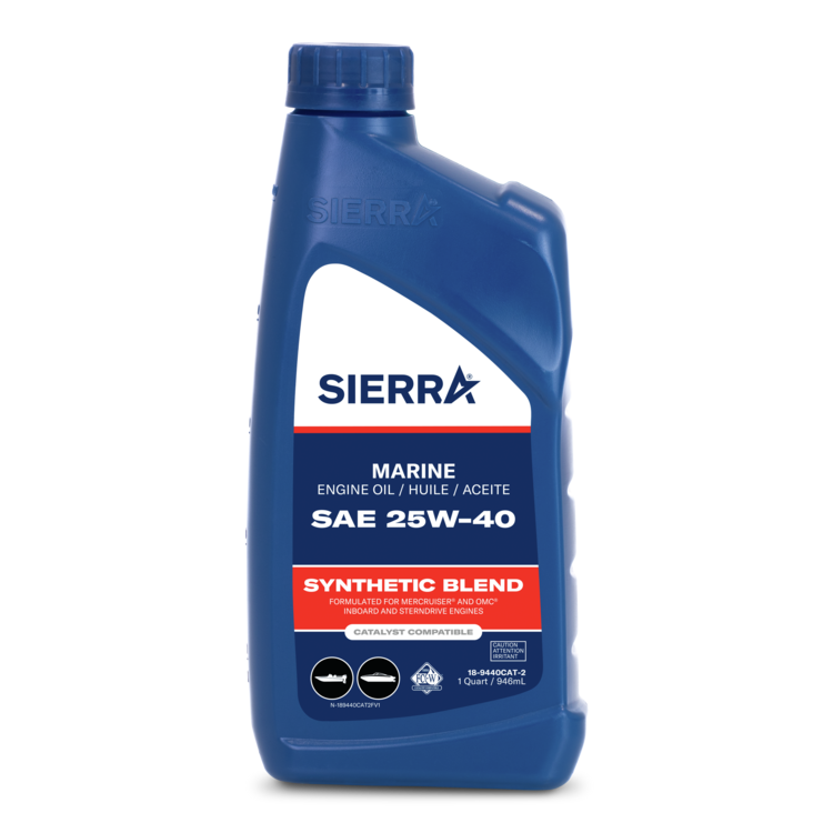 Sierra 25W-40 4-Stroke Synthetic Catalyst Marine Oil