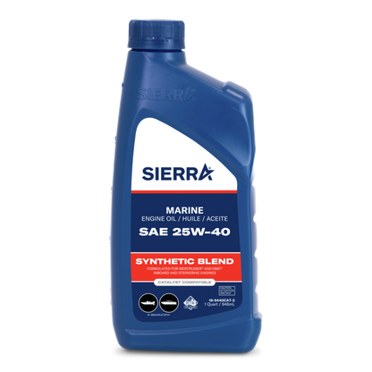 Sierra 25W-40 4-Stroke Synthetic Catalyst Marine Oil