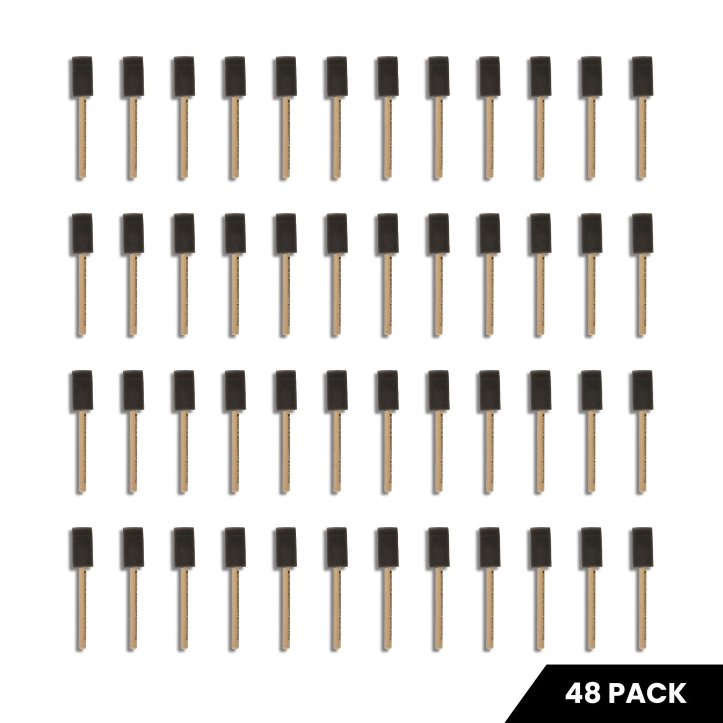 1" Foam Brush - 48 Pack