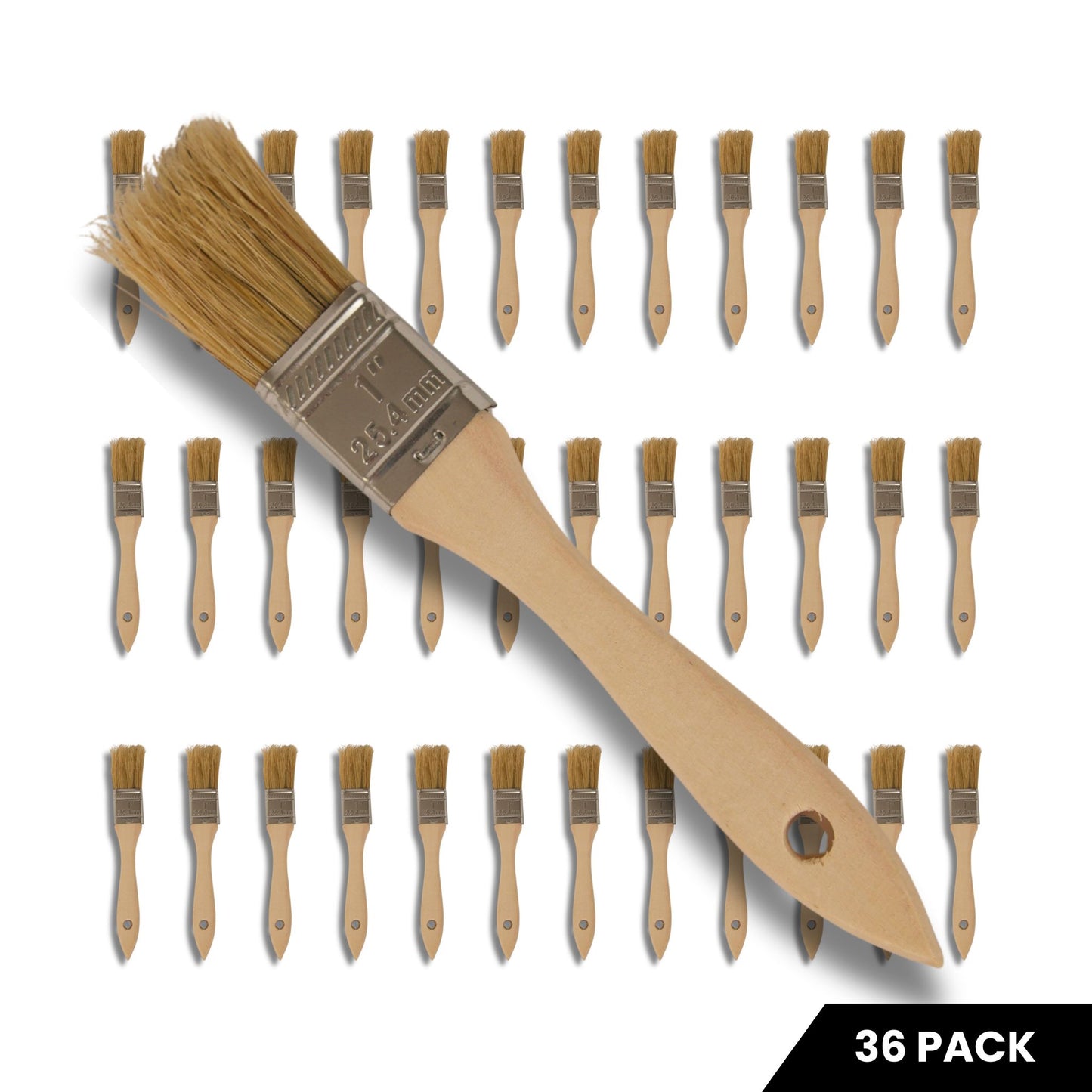 1" Chip Brushes - 36 Pack