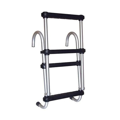 JIF Marine Stainless 4 Step Removable Folding Pontoon Ladder