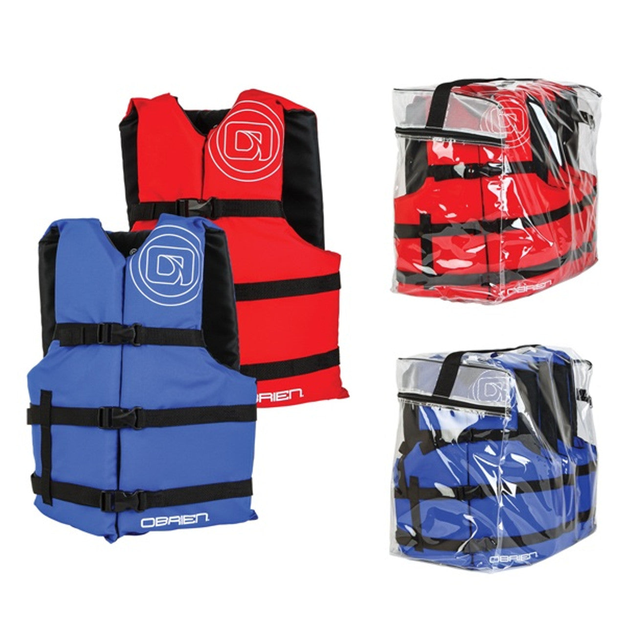 O'Brien 4 Pack Universal Life Vests