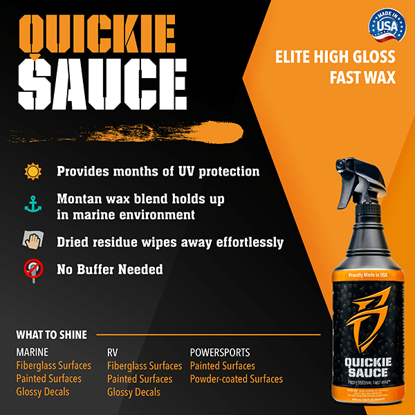Boat Bling Quickie Sauce Spray Cleaner Wax