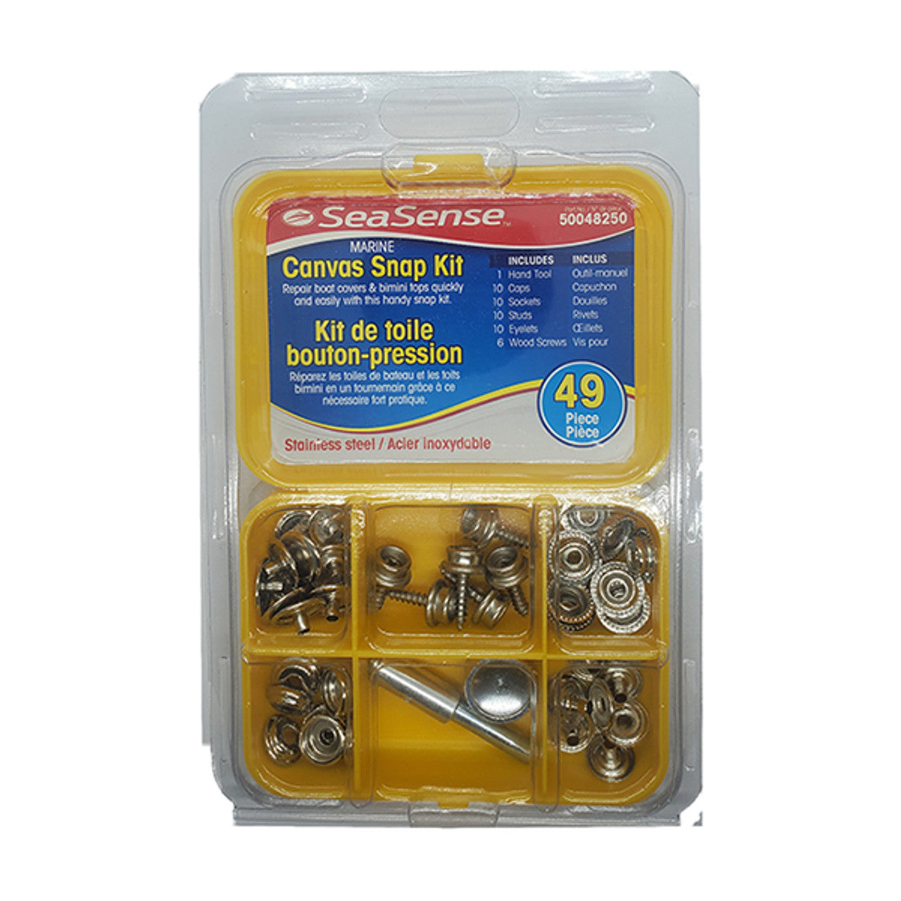 Sea Sense 49 Piece Canvas Snap Fastener Kit