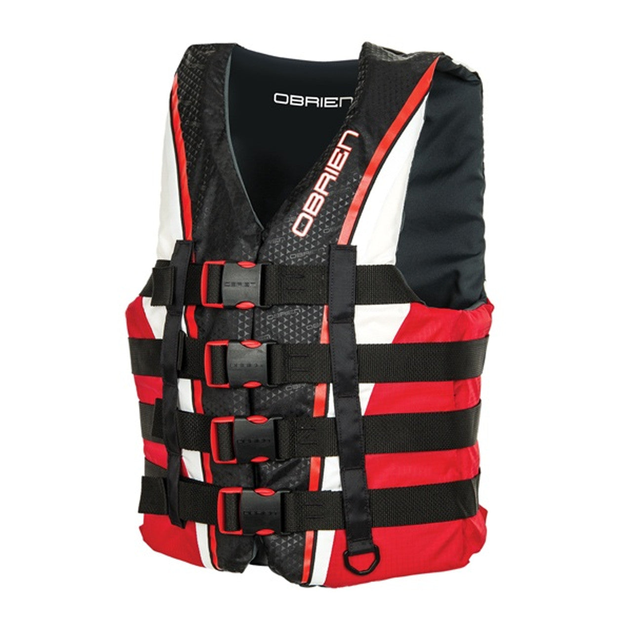 O'Brien Men's 4 Belt Nylon Pro Men's Life Jacket - Red