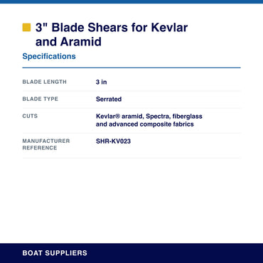 3" Blade Shears for Kevlar® and Aramid specifications
