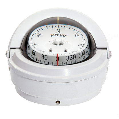 Ritchie S-87W Voyager Compass - Surface Mount - White