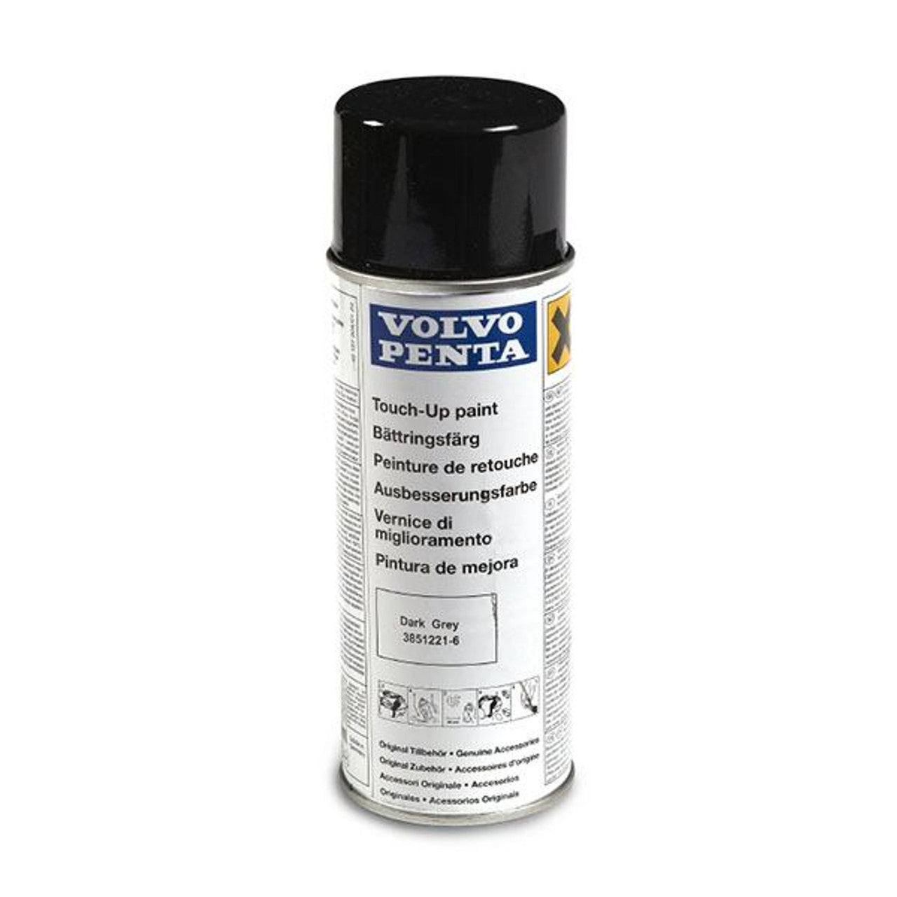 Volvo Penta 3851221 Touch-Up Engine Paint - Dark Gray