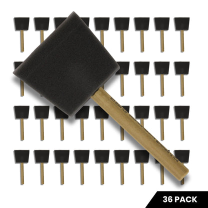 3" Foam Brush - 36 Pack