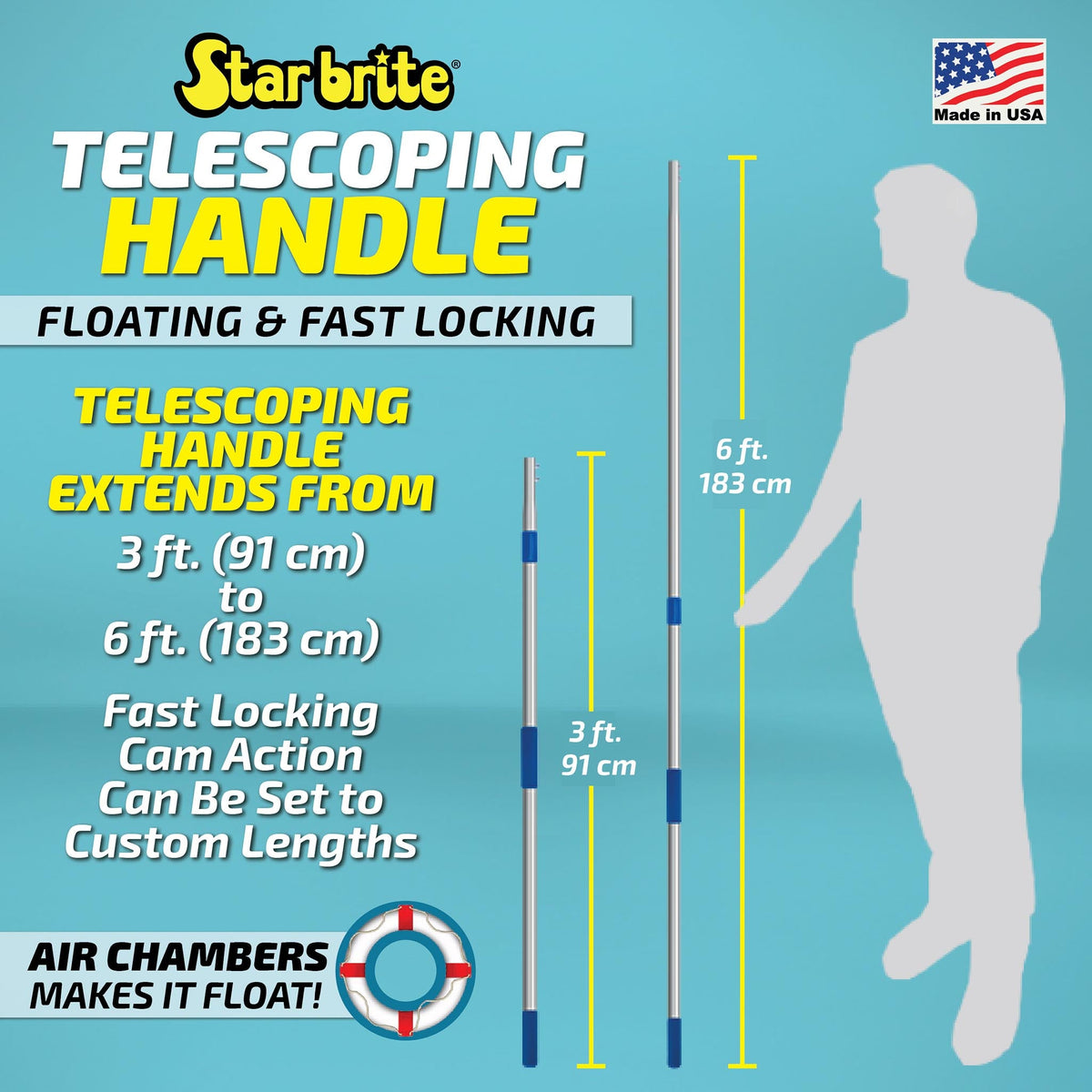 Extend-A-Brush Telescope Handle3-6'
