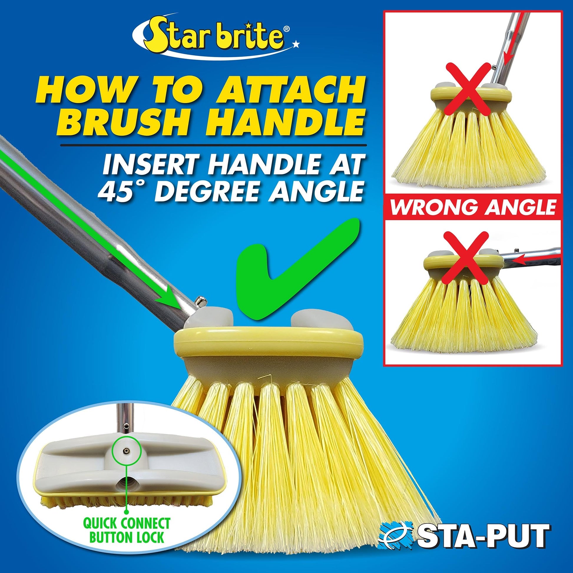 Starbrite Non-telescoping Extend-a-Brush Handle - 5'