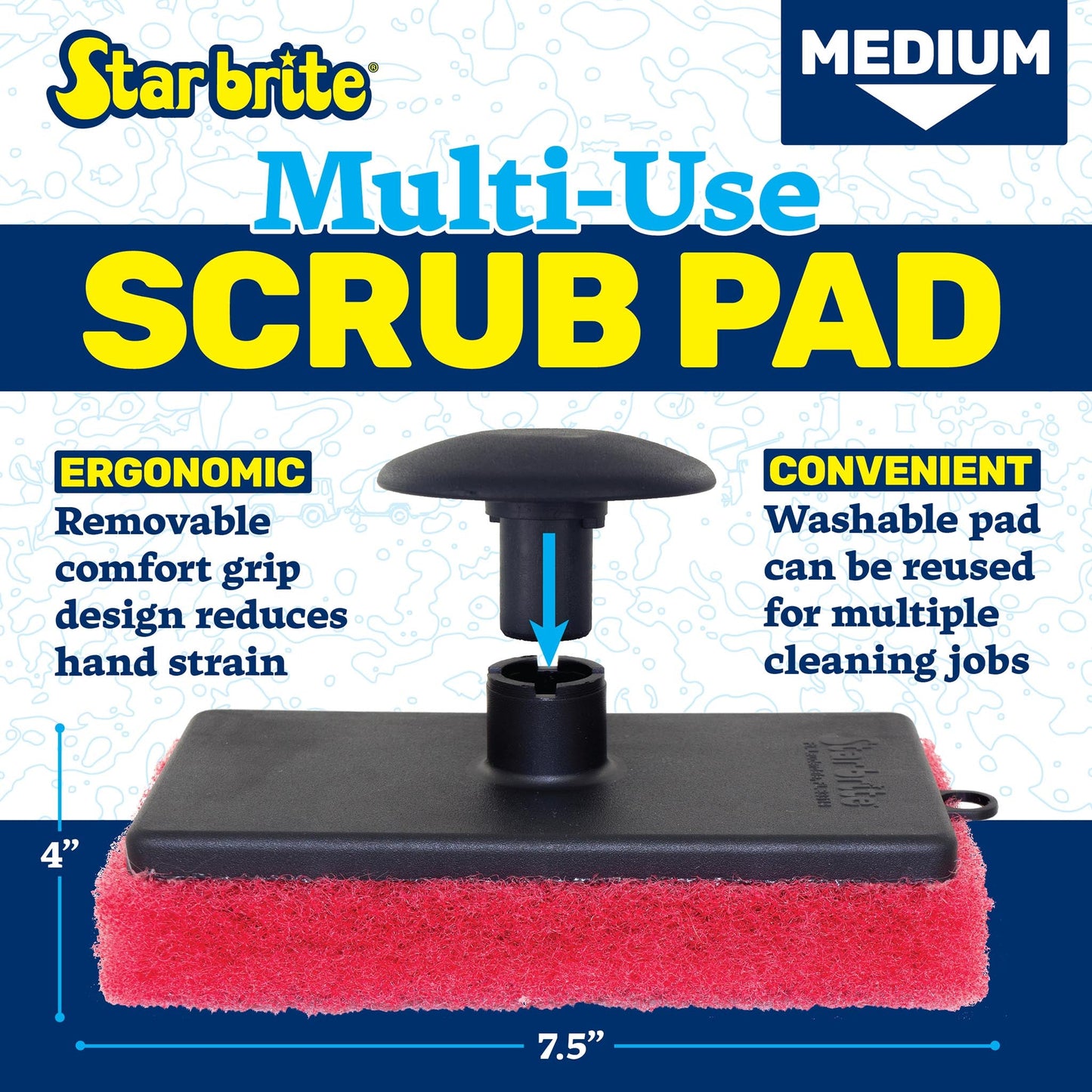 Starbrite Deluxe Medium Scrubber Pad