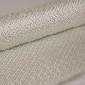 Close-up of 40oz fiberglass E cloth weave, draped white woven glass fabric showing the tight plain weave texture.