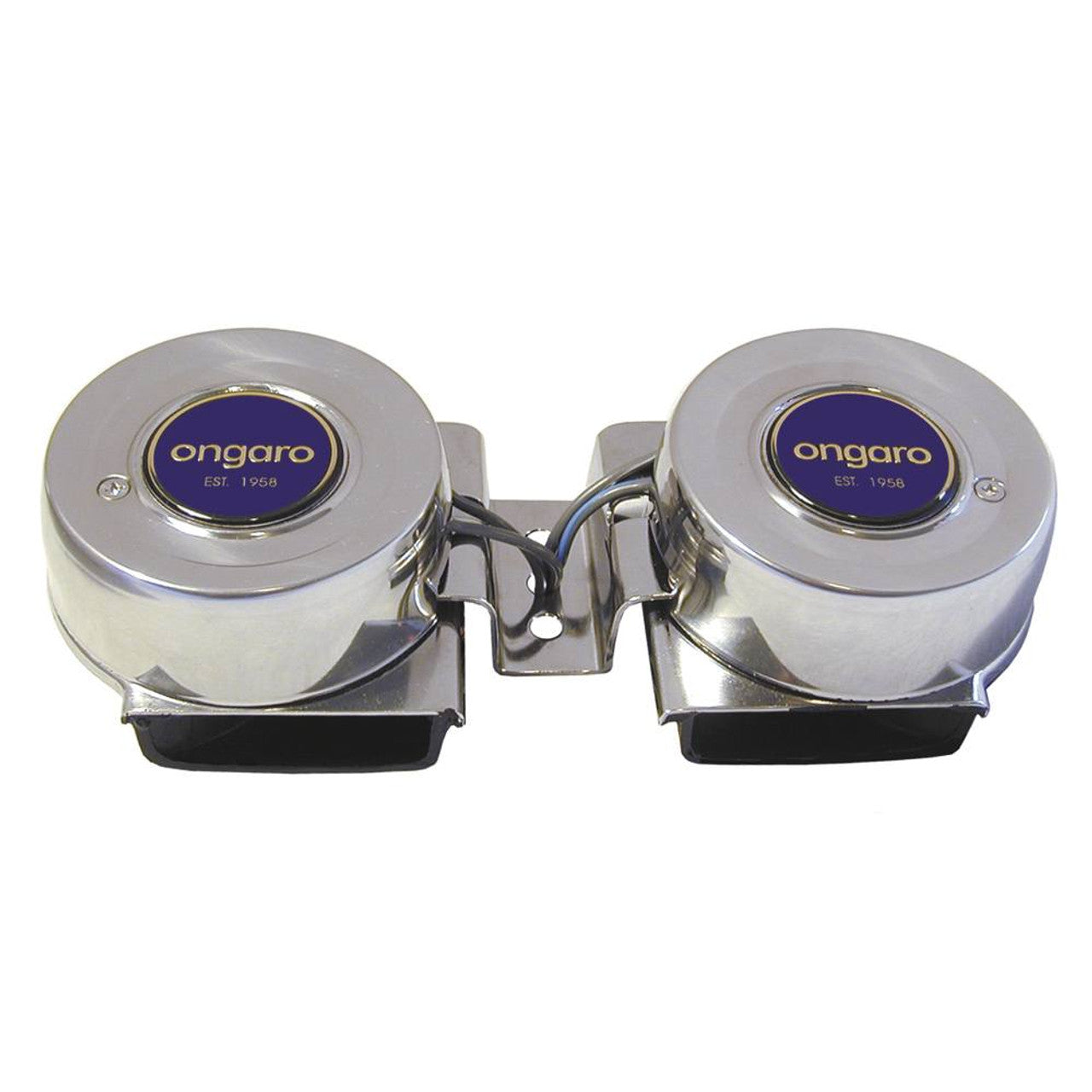 Ongaro 10002 SS Mini Compact Twin Horn - 12V