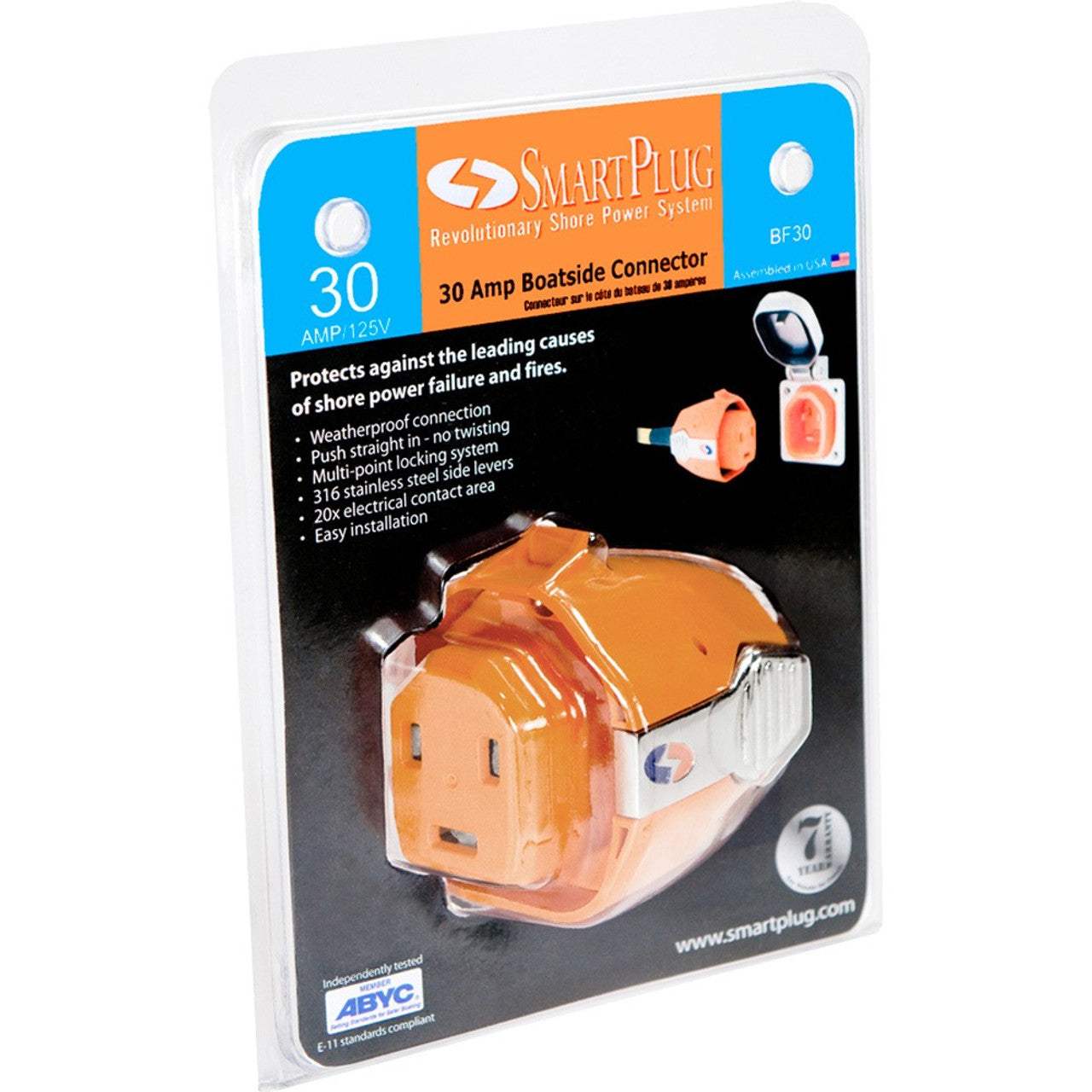 SmartPlug BF30 30 Amp Boatside Connector
