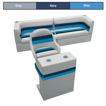 Wise Deluxe Rear Bench & Console Pontoon Furniture Set - image 4