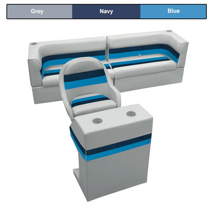 Wise Deluxe Rear Bench & Console Pontoon Furniture Set