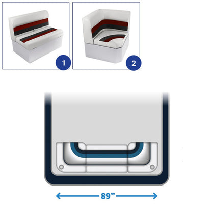 Wise Deluxe Rear Pontoon Furniture Set