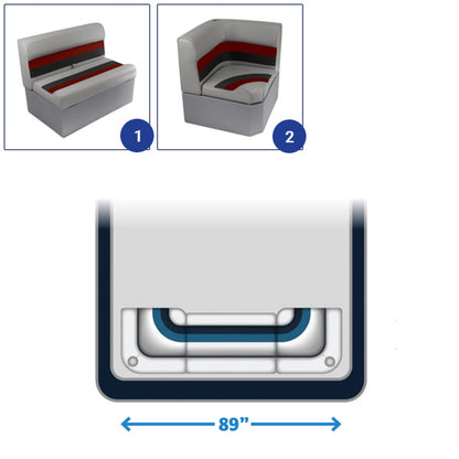 Wise Deluxe Rear Pontoon Furniture Set