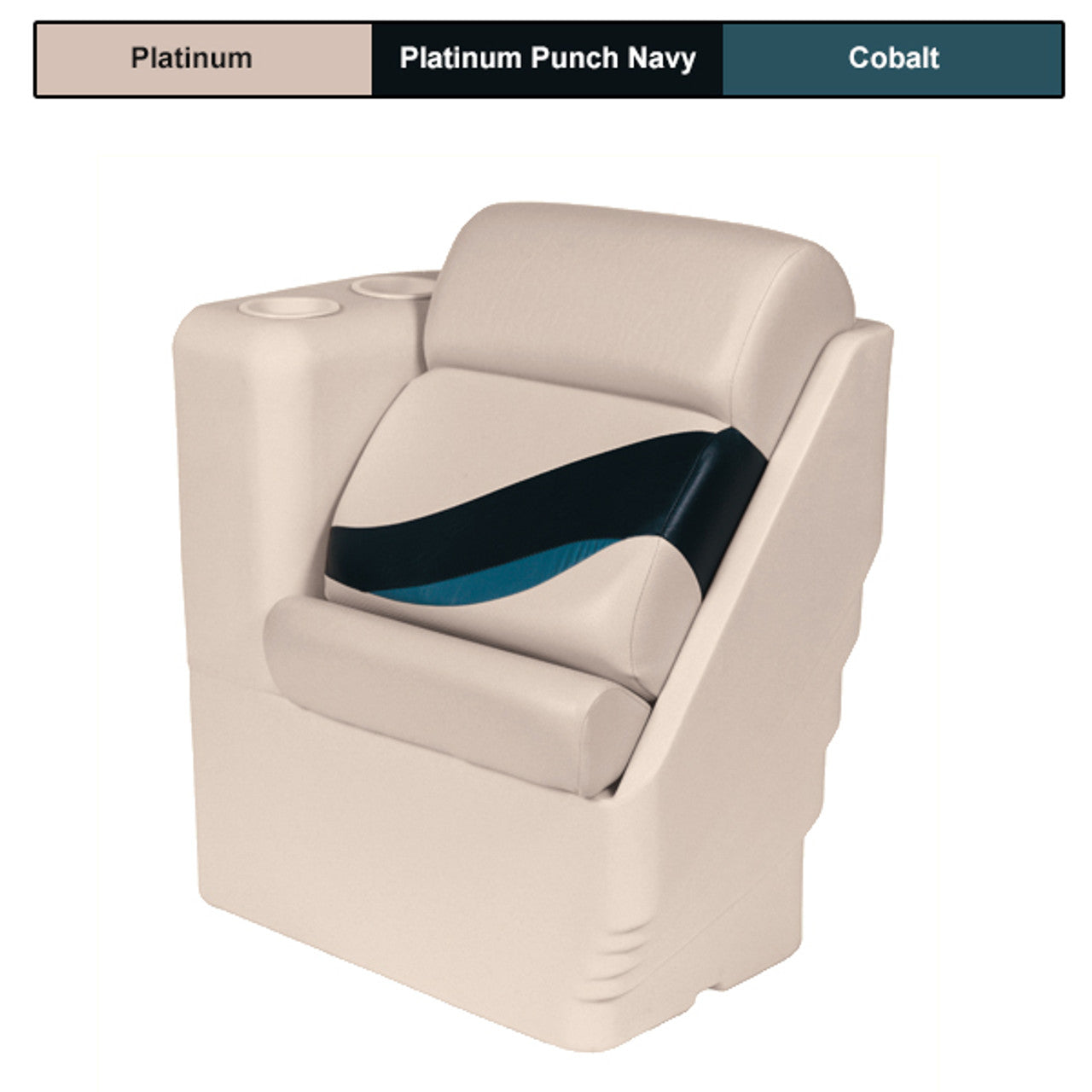 Wise Premier Left Lean Back Pontoon Boat Seat