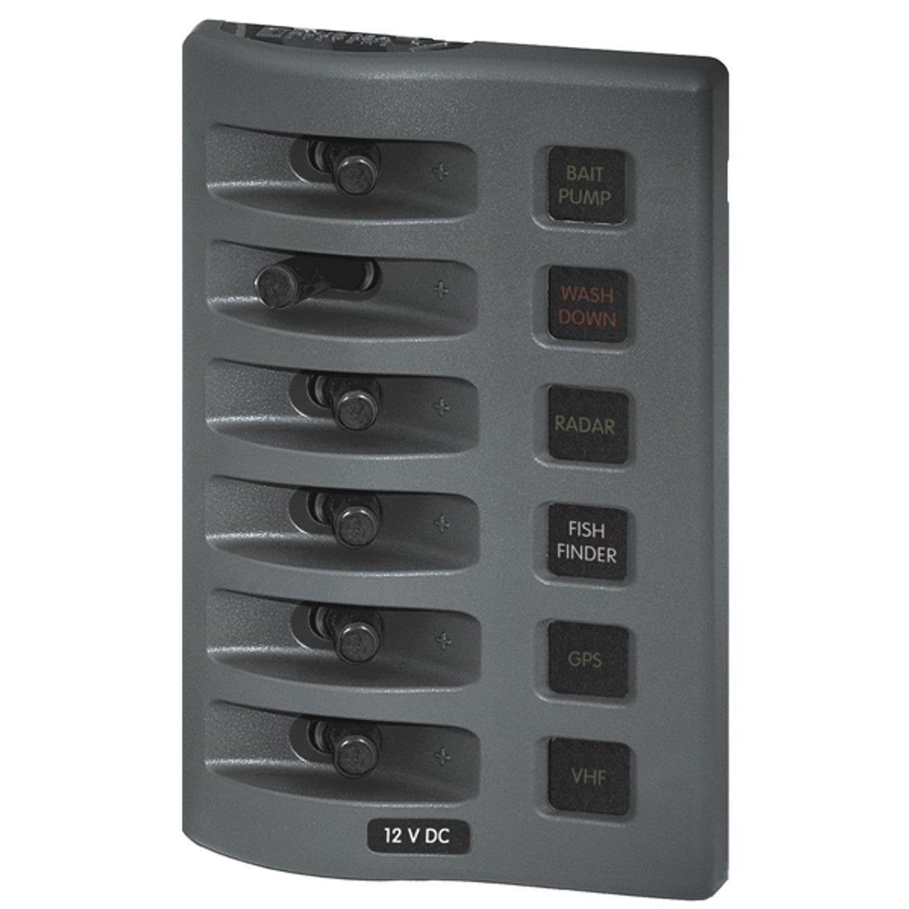 Blue Sea WeatherDeck Waterproof Fuse Panel - 6 Switch