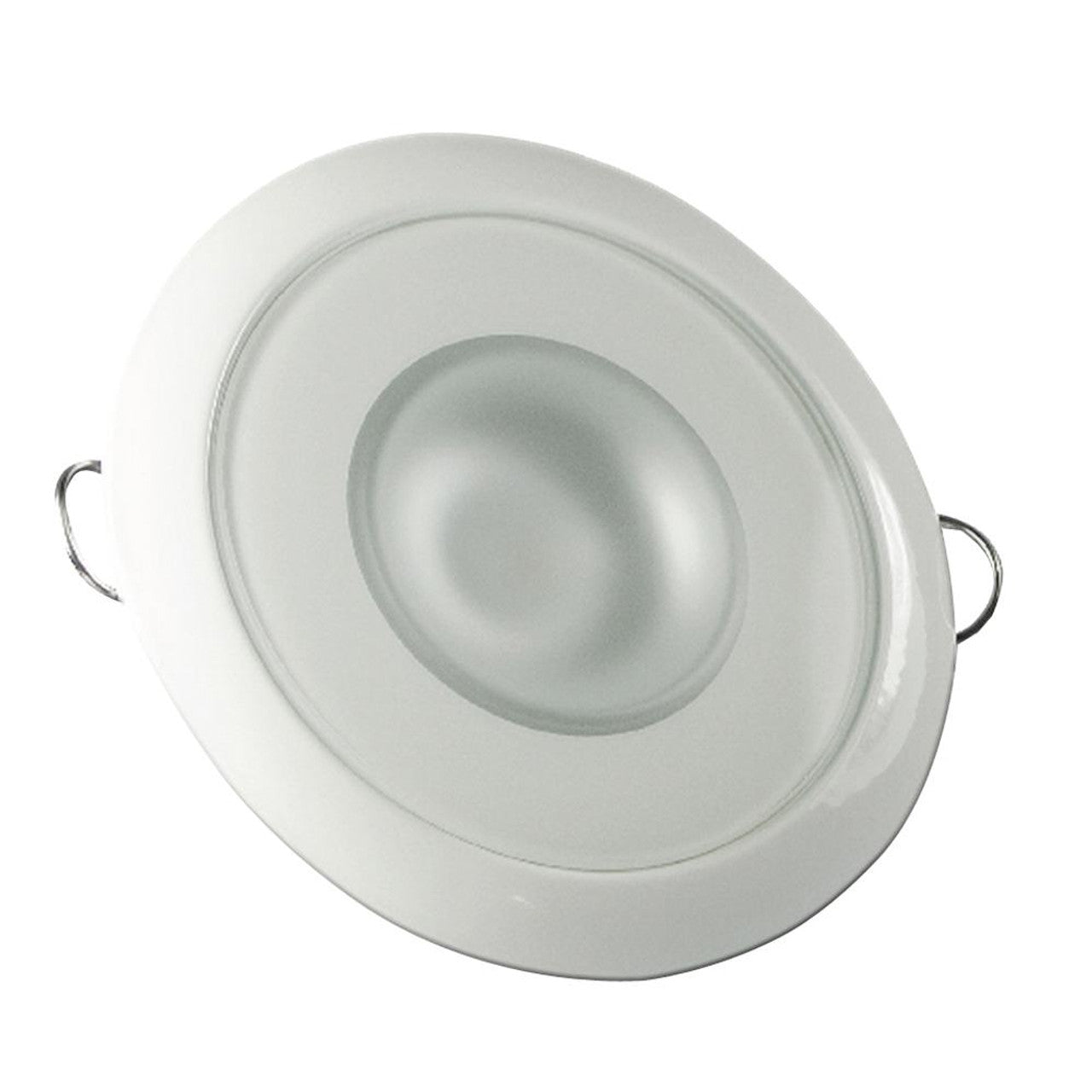 Lumitec 113120 Mirage - Flush Mount Down Light - Glass Finish/White Bezel - 4-Color