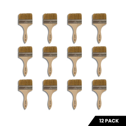 4" Chip Brushes - 12 Pack