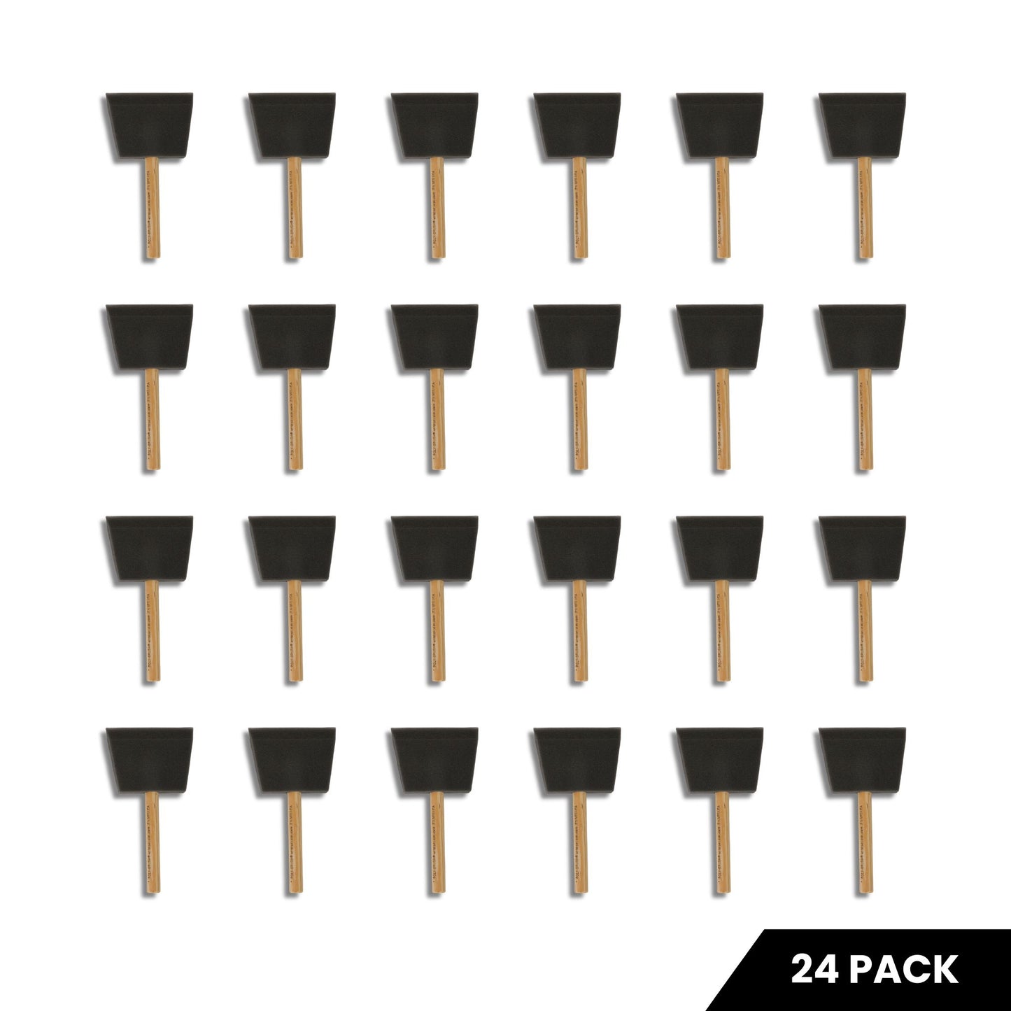4" Foam Brush - 24 Pack