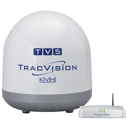 KVH TracVision TV5 w/IP-Enabled TV-Hub &amp; Linear Universal Quad-Output LNB w/Manual Skew