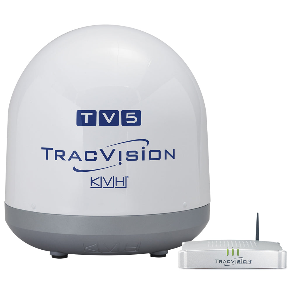 KVH TracVision TV5 w/IP-Enabled TV-Hub &amp; Linear Universal Quad-Output LNB w/Autoskew &amp; GPS