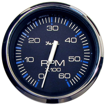 Faria 33710 Chesapeake Black SS 4" 6K Gas Tachometer (I/B & I/O)