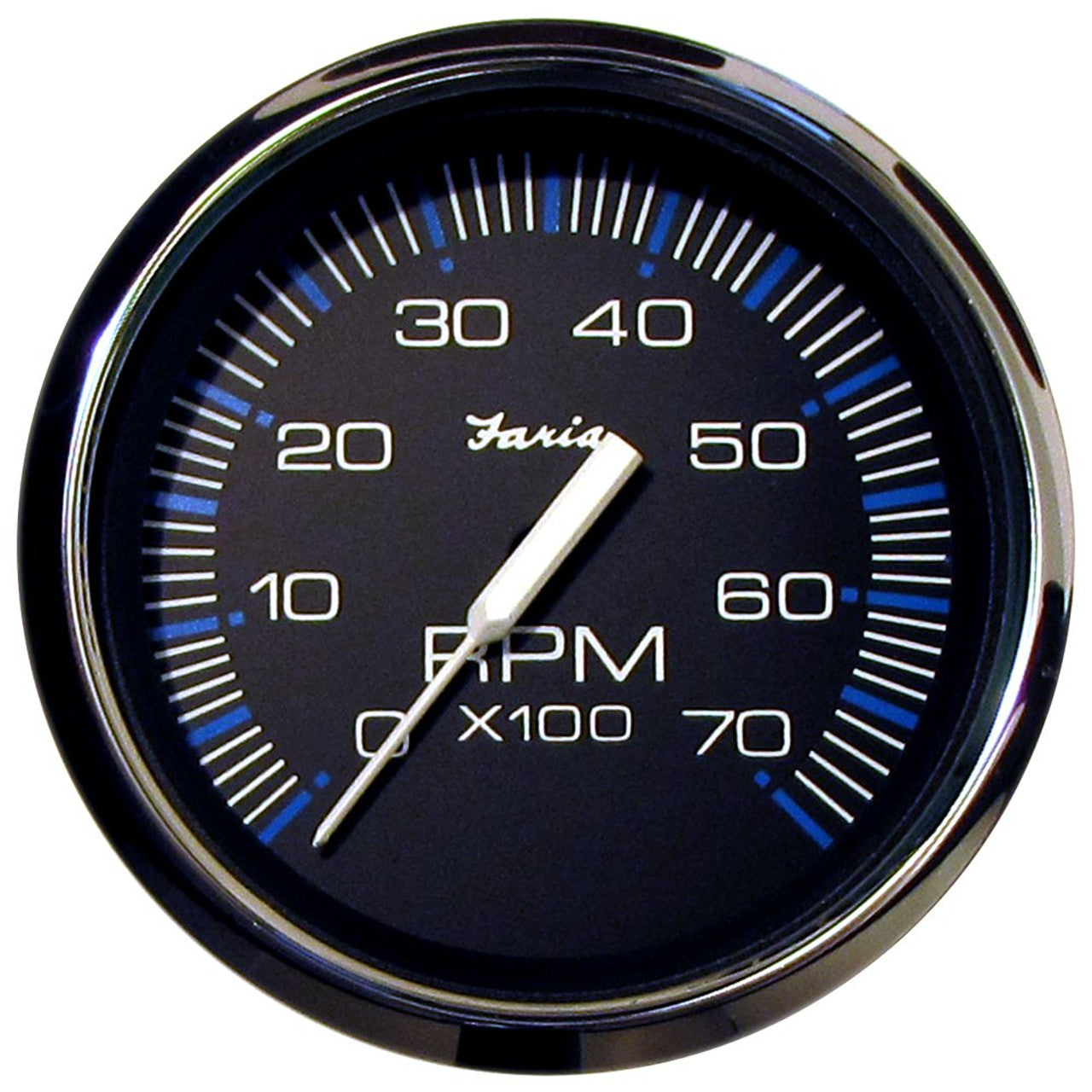 Faria 33718 Chesapeake Black SS 4" 7K Tachometer - (Gas - All O/B)