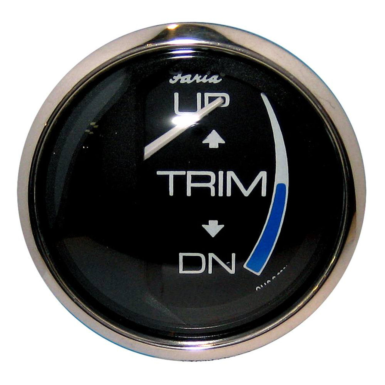 Faria 13709 Chesapeake Black SS2" Trim Gauge (J/E/Suzuki Outboard)